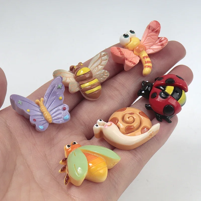 Phone Cases Websites - 10/100Pcs Resin Accessories Bees Butterflies Snails
