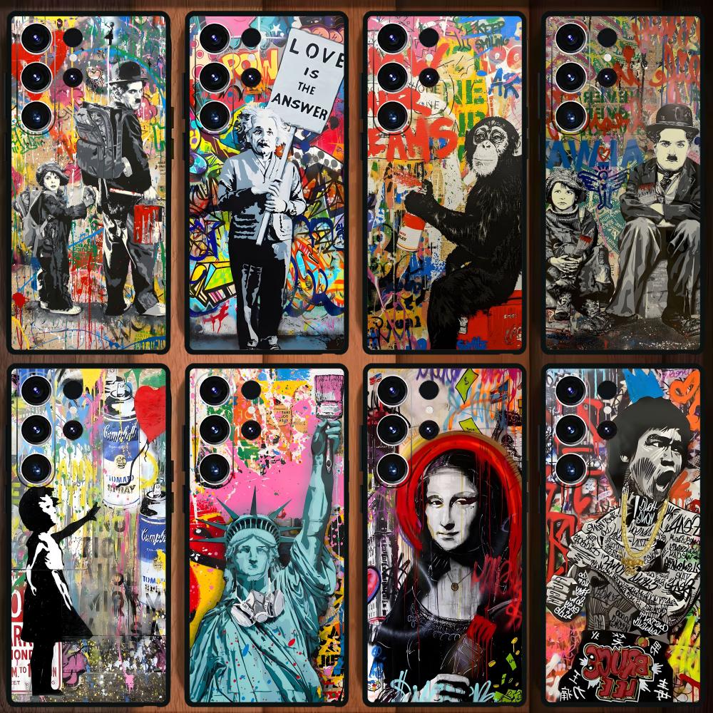 Phone Cases Galaxy S24 - Banksy Graffiti Art Phone Case For