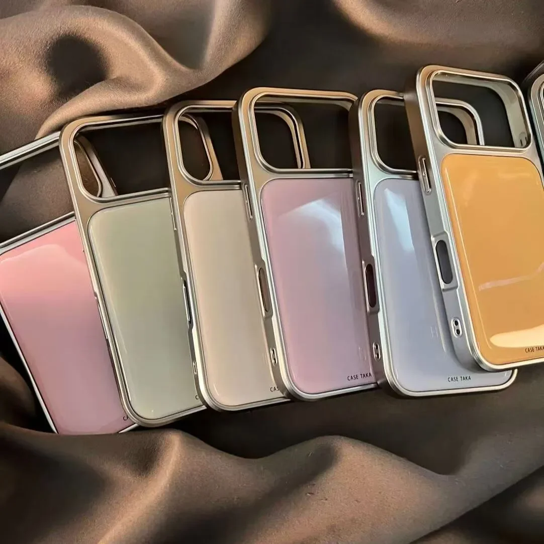 Phone Cases Korean - INS Korean Candy Color Electroplating Drip