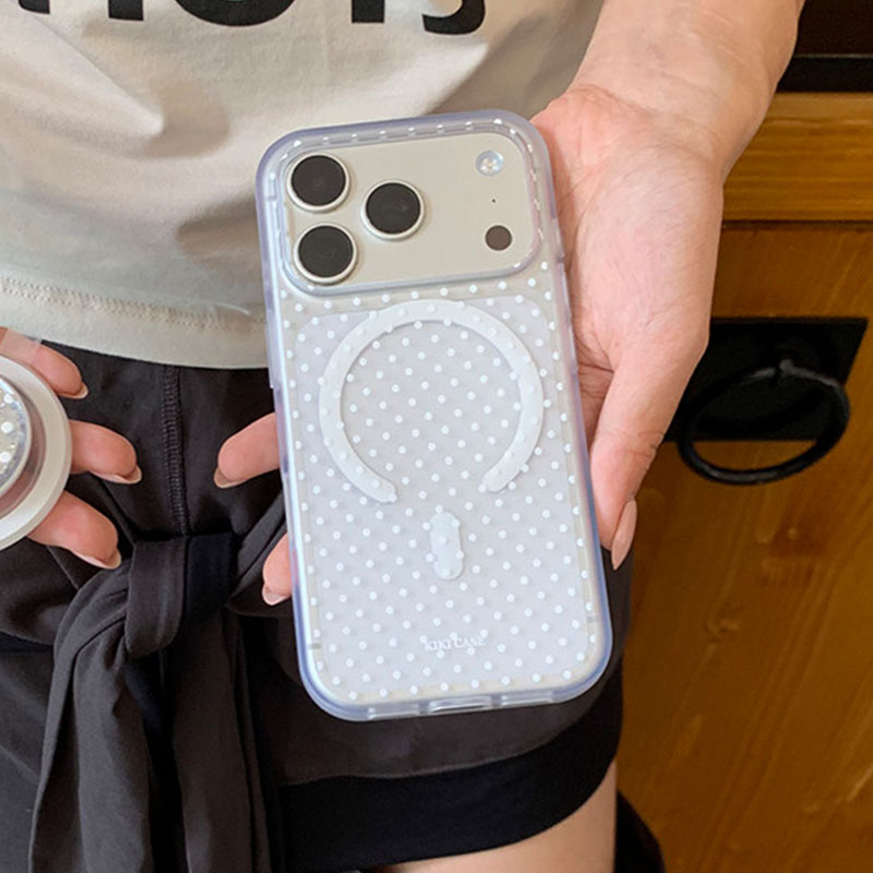 Phone Cases With Magsafe - Ins Minimalist Polka Dots For Magsafe