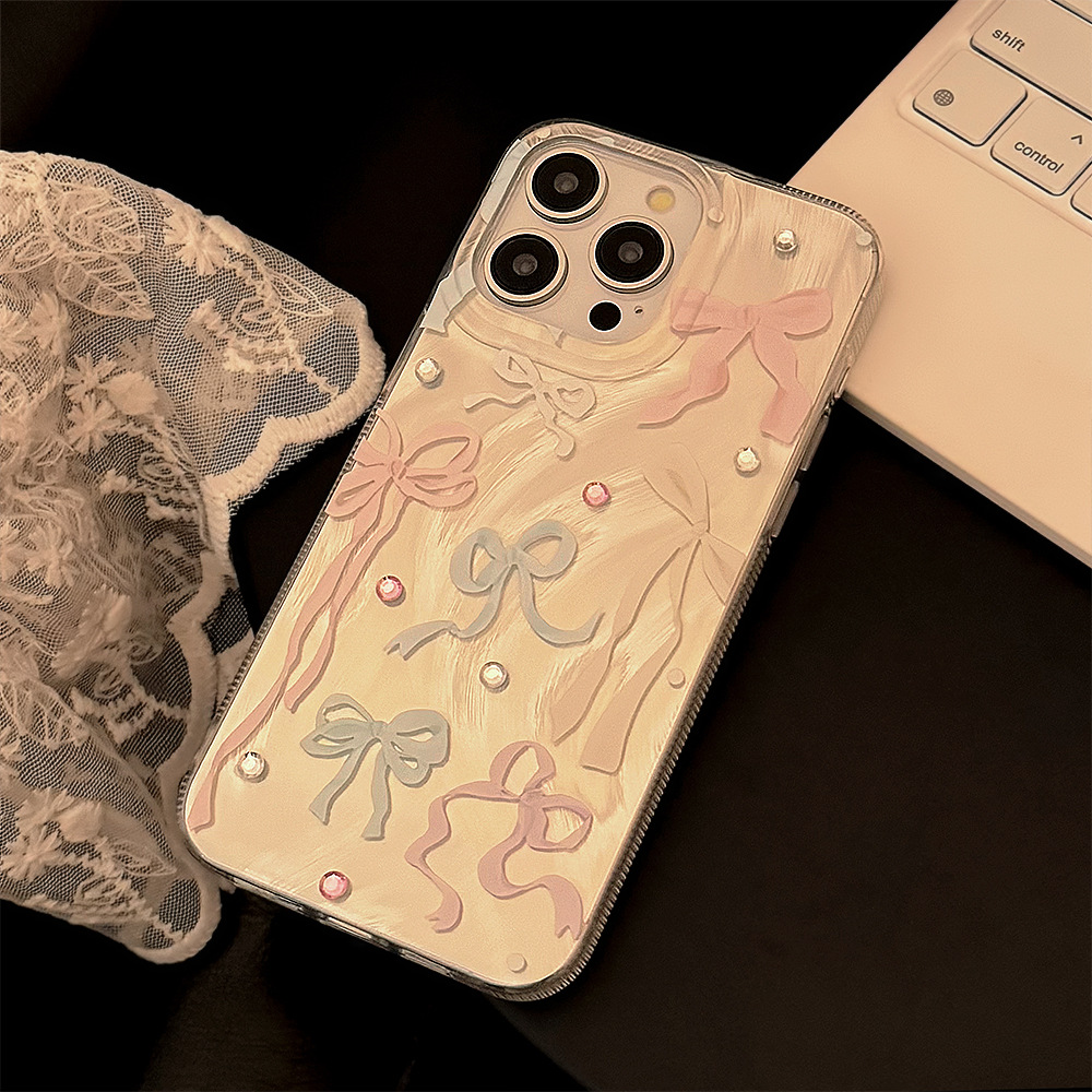 Korean Colorful Bowknot Diamon - огляд і ціна Phone Cases Korean