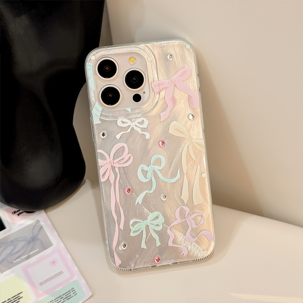 Korean Colorful Bowknot Diamon - огляд і ціна Phone Cases Korean