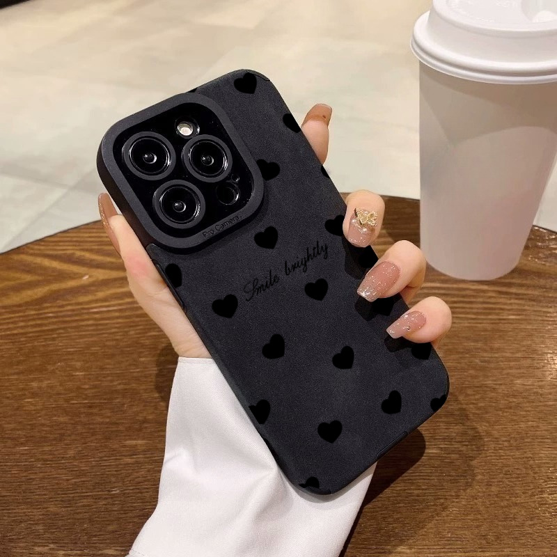 New Luxury Black Love Heart So - огляд і ціна Phone Cases For Girls