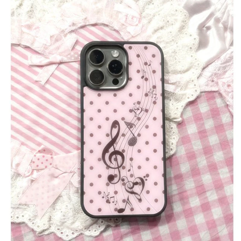 Korean ins Pink Brown Polka Do - огляд і ціна Phone Cases For Girls