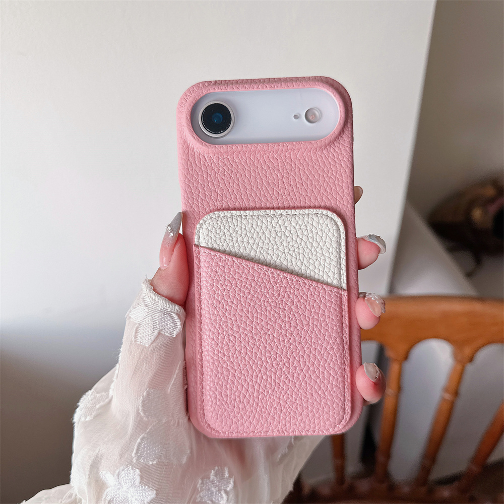 Luxury Color Collision Leather - огляд і ціна Phone Cases With Wallet On Back