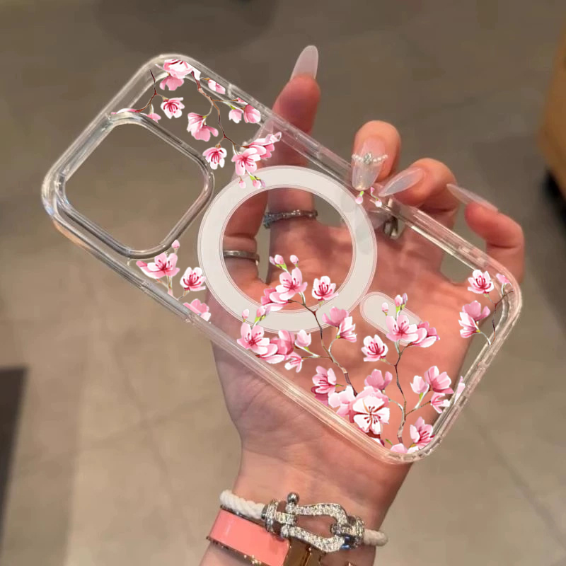 Luxury Pink INS Flowers Case F - огляд і ціна Phone Cases With Magsafe