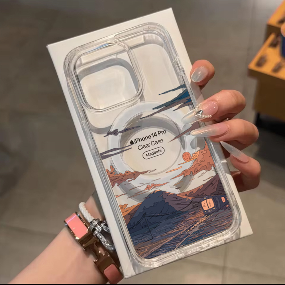 Sunset Pattern Fashion Phone C - огляд і ціна Phone Cases With Magsafe
