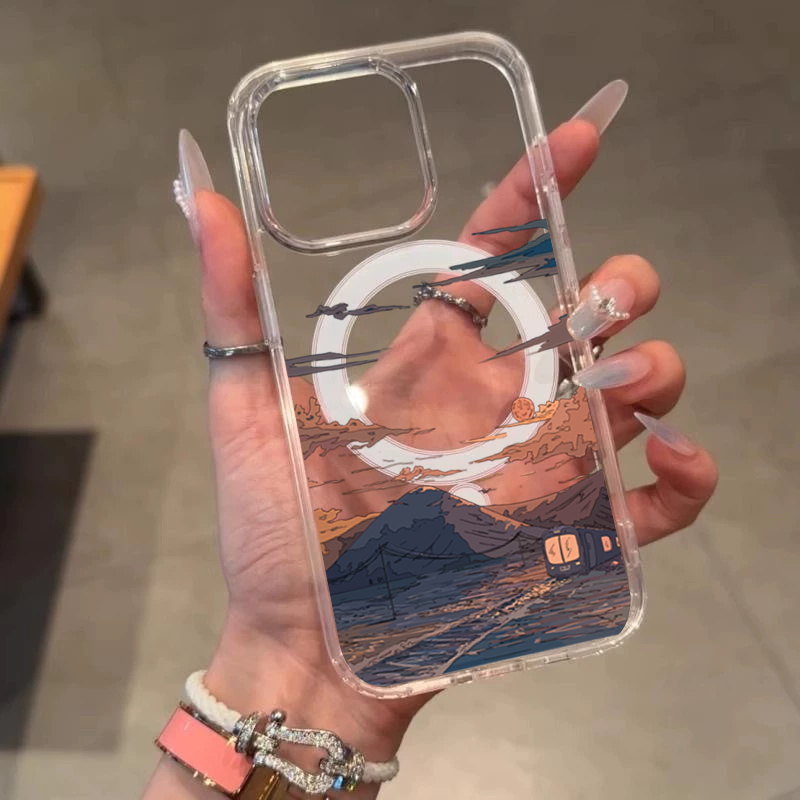 Sunset Pattern Fashion Phone C - огляд і ціна Phone Cases With Magsafe