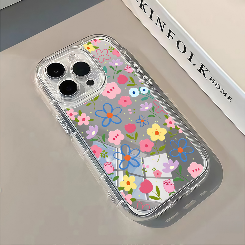 Korean Ins Style Floral Silver - огляд і ціна Phone Cases Korean