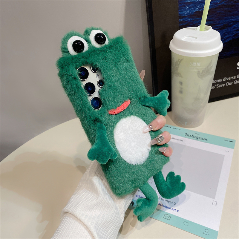 Plush Frog Phone Case, Cute Gr - огляд і ціна Phone Cases Galaxy S24