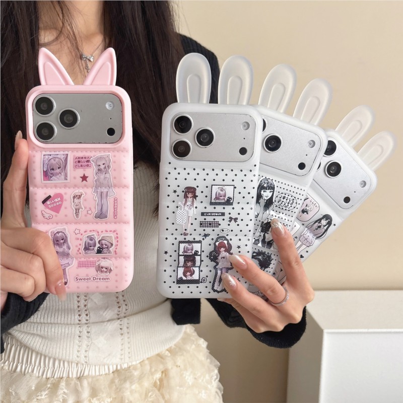 Japanese Y2K Cute Bunny Ear Ph - огляд і ціна Phone Cases For Girls